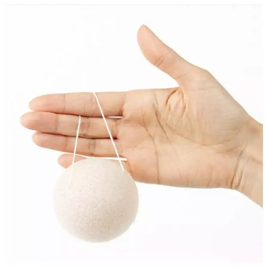 Trimay Очищающий спонж конняку - White Konjac Sponge, 1 шт