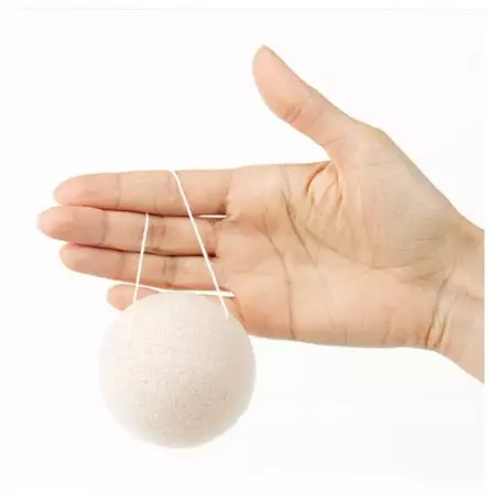 Trimay Очищающий спонж конняку - White Konjac Sponge, 1 шт