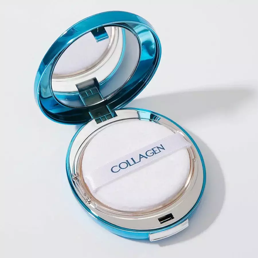 Enough №13 Пудра с коллагеном со сменным блоком увлажняющая - Collagen 3X Moisture Two-way Cake  SPF28 PA++ #13,13г