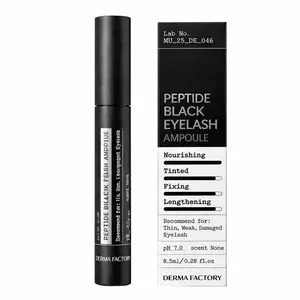 Derma Factory Ампула для роста ресниц с пептидами (чёрная) - Peptide black eyelash ampoule, 8.5мл