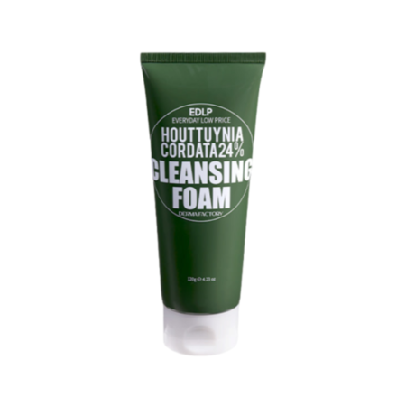 Derma Factory Пенка очищающая с экстрактом хауттюйнии - Houttuynia cordata 24% cleansing foam,120г