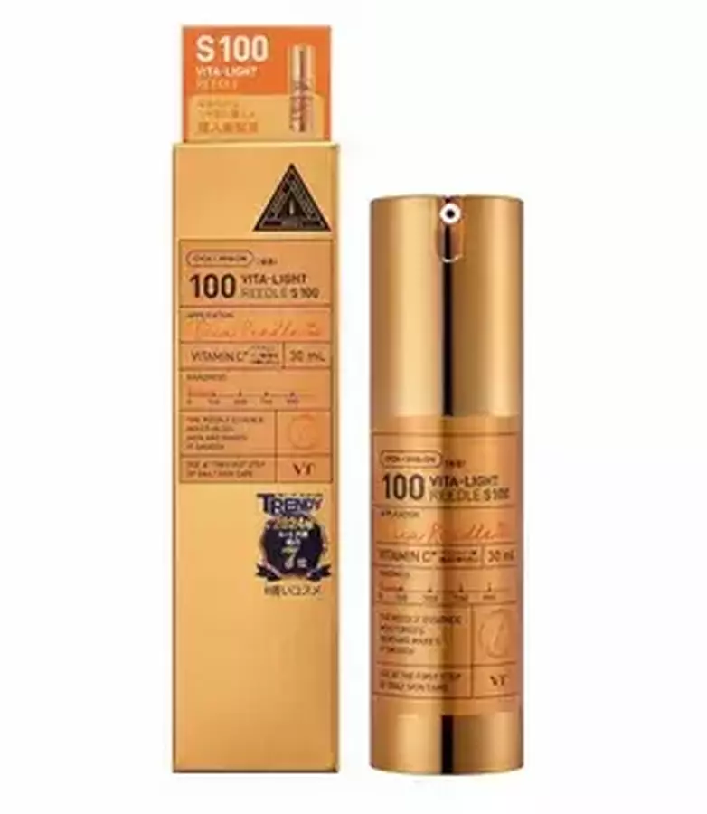 VT COSMETICS Бустер-сыворотка с микроиглами и витаминами 100 - Vita-Light Reedle Shot 100, 50мл