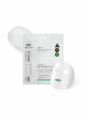 VT Cosmetics Двухфазная тканевая маска с микроиглами с центеллой - Reedle Shot 300 2Step Mask, 25г + 1,5г